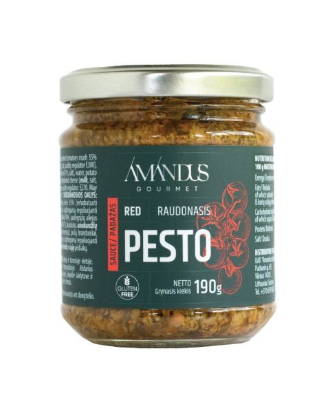 Raudonasis pesto padažas, 190 g