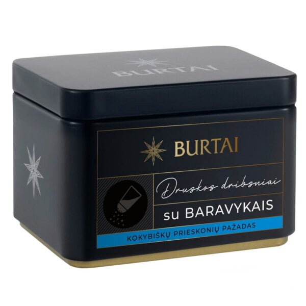 Druskos dribsniai su baravykais