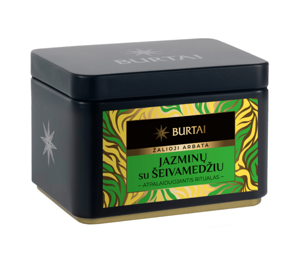 jazminu Kiniška žalioji ARBATA su jazminų ir šeivamedžio žiedais