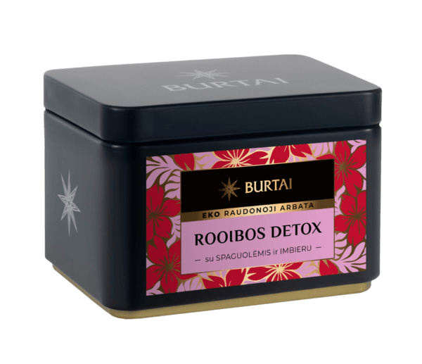 RAUDONOJI ARBATA SU SPANGUOLĖMIS IR IMBIERU, EKO