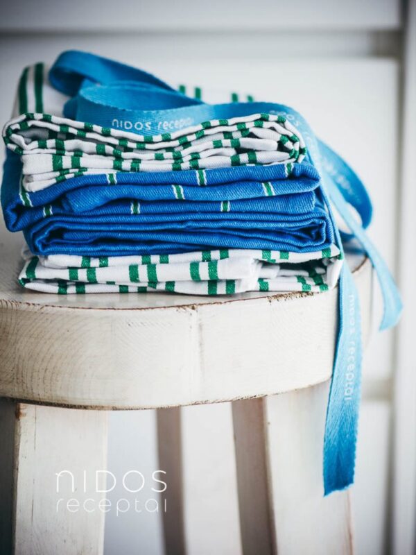 NIDOS Virtuvės rankšluosčių rinkinys MĖLYNAS