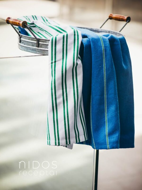 NIDOS Virtuvės rankšluosčių rinkinys MĖLYNAS